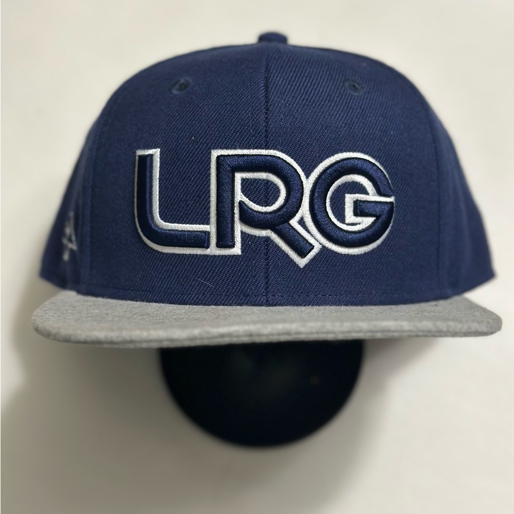 LRG Snapback Hat- Navy and Grey